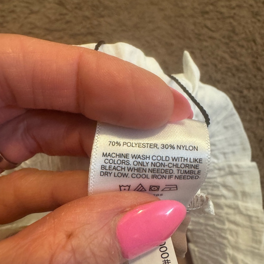 Express White Crinkle Paper bag Pull On Short Size S M L XL NEW $48 - Picture 7 of 13